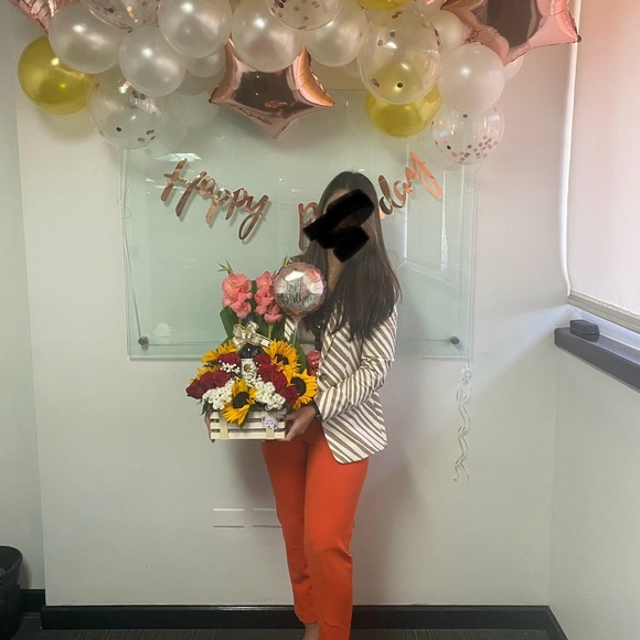 Ann Taylor zebra blazer white and tan. Size Xs - Picture 5 of 5